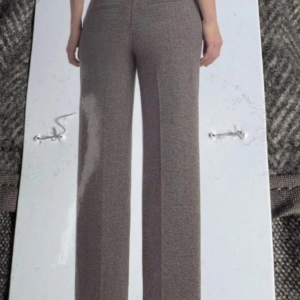 Hilary Radley Women's Front Slash Pockets Stretch Brushed Pants, New - Picture 4 of 6